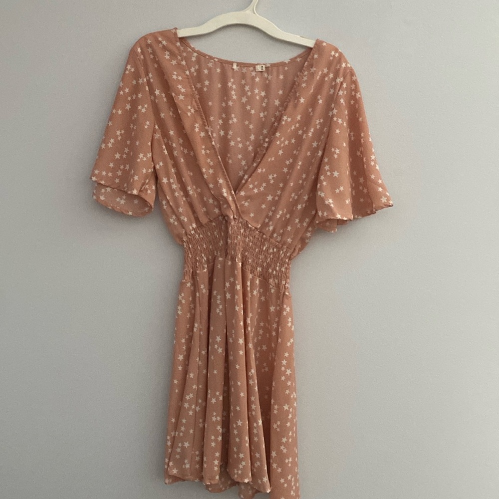 Pink Star Mini Dress